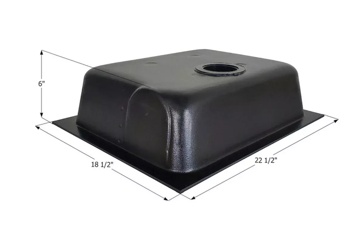 Icon 00437 (HT630B-SBD) Holding Tank Bottom Drain, 8 Gal.