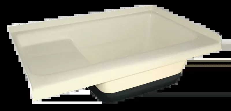 Icon 00475 TU500 36" x 24" RV Sit-In Step Bathtub, Right-Hand Drain