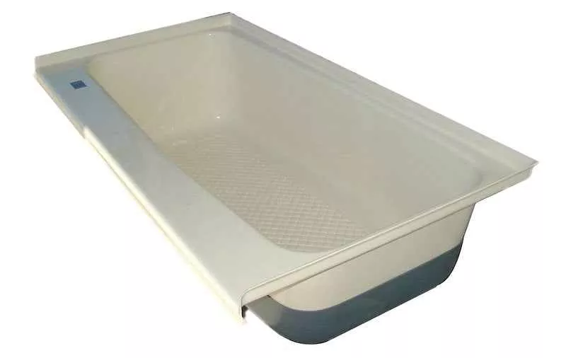 Icon 00478 TU600 46" x 24" RV Bathtub, Ready-to-Drill Drain