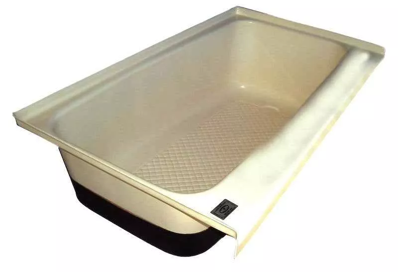 Icon 00483 TU700 42" x 24" RV Bathtub, Ready-to-Drill Drain