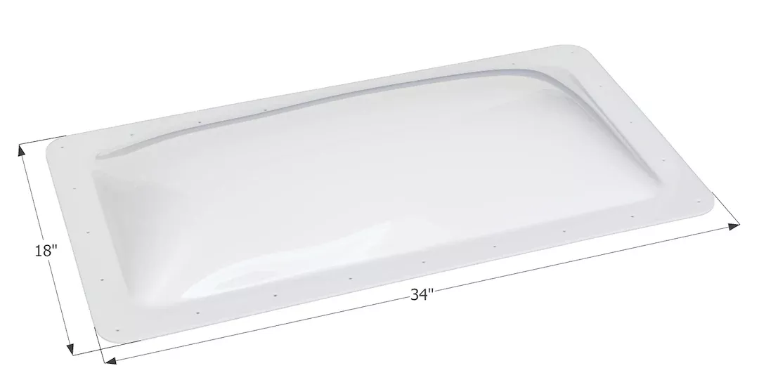 Icon 01849 Skylight - 30 in x 14 in, White