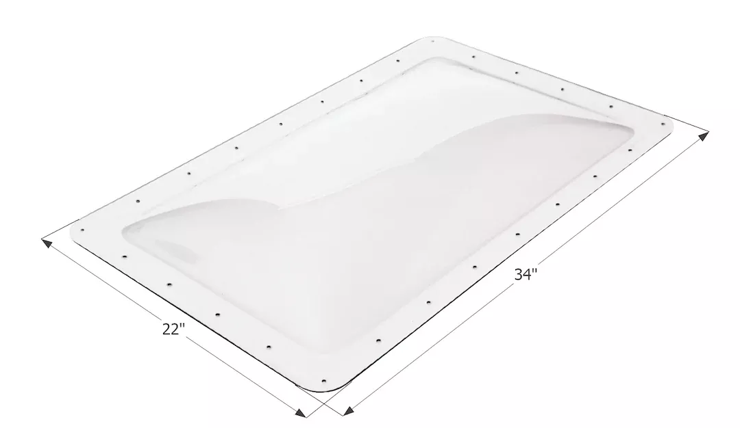 Icon 01854 Skylight - 30 in x 18 in, Clear