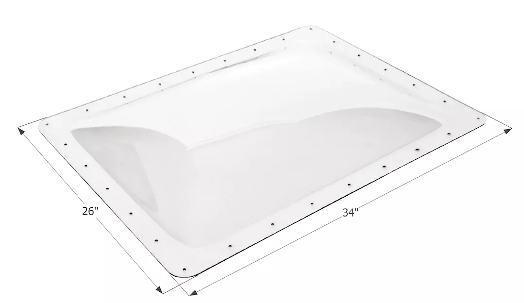 Icon 01858 Skylight - 30 in x 22 in, Clear