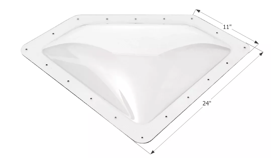 Icon 01864 Skylight - 20 in x 8 in, Clear