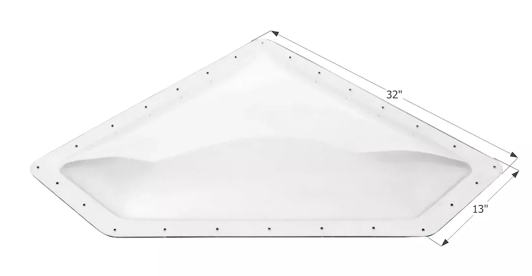 Icon 01868 Skylight - 28 in x 10 in, Clear