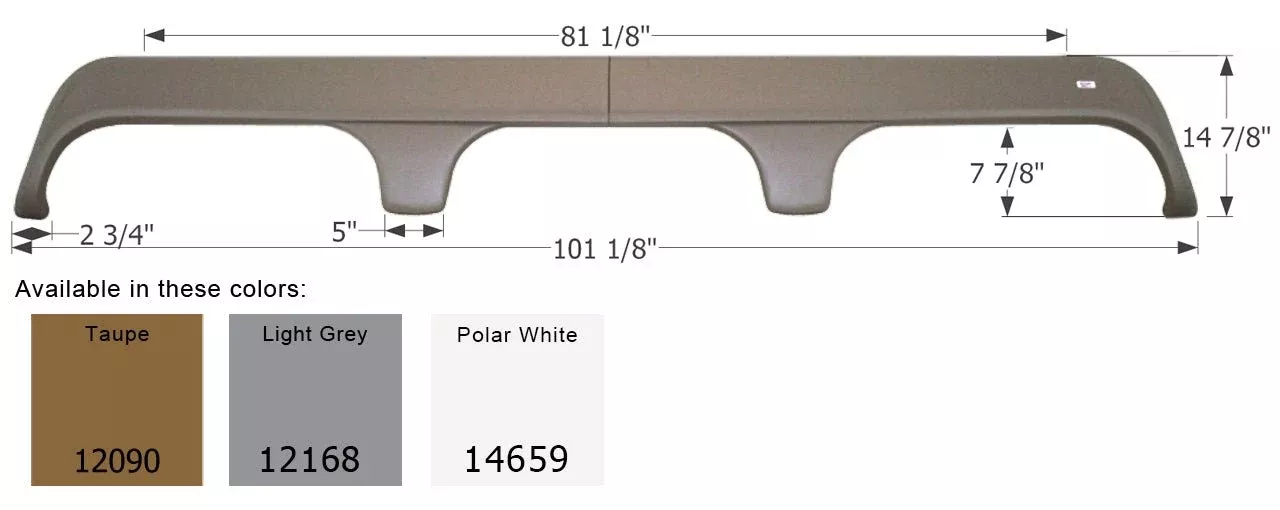 Icon 12090 Fender Skirt Taupe (Various Monaco And Holiday Rambler Brands)