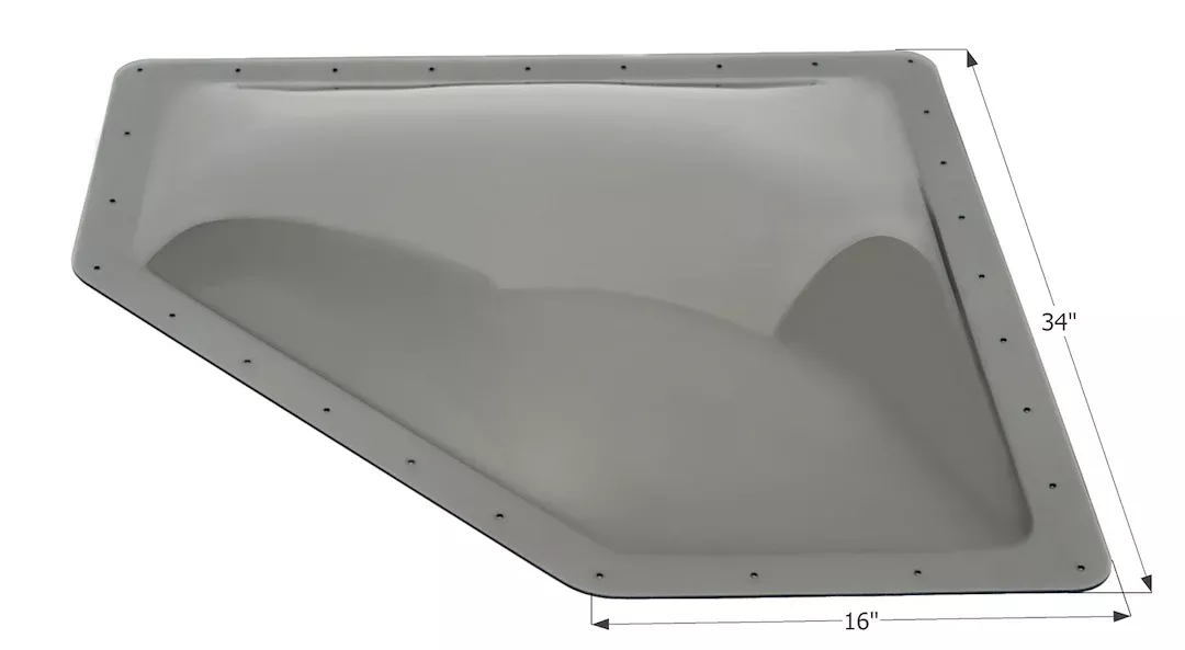 Icon 12111 Skylight - 30 in x 13 in, Smoke