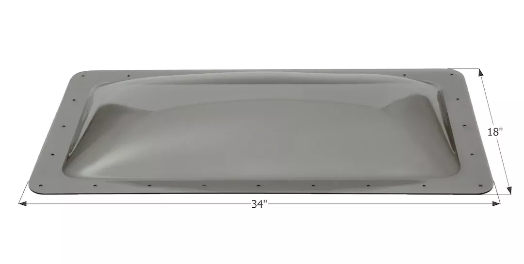 Icon 12117 Skylight - 30 in x 14 in, Smoke