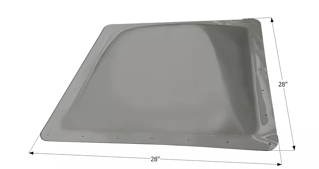 Icon 12840 Skylight - 24 in x 24 in, Smoke