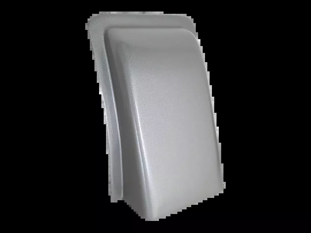 Icon 14302 Stove Vent Hood Exhaust Cover - Satin Silver Metallic
