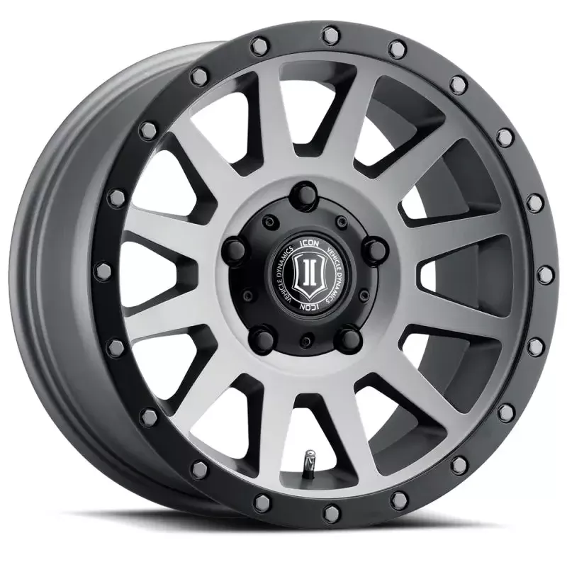 ICON Compression 17×8.5 5×150 25mm Offset 5.75in BS 110.1mm Bore Titanium Wheel – 2017855557TT