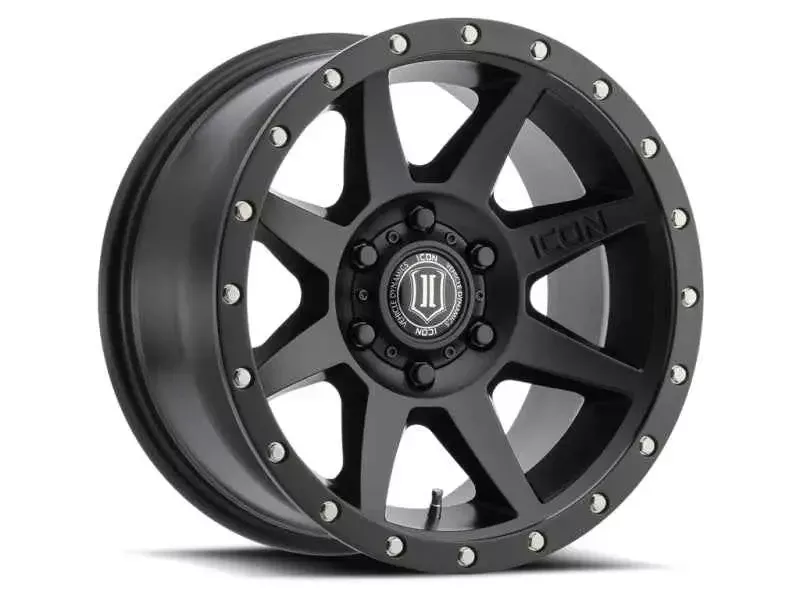 ICON Rebound 18×9 5×5 -12mm Offset 4.5in BS 71.5mm Bore Satin Black Wheel