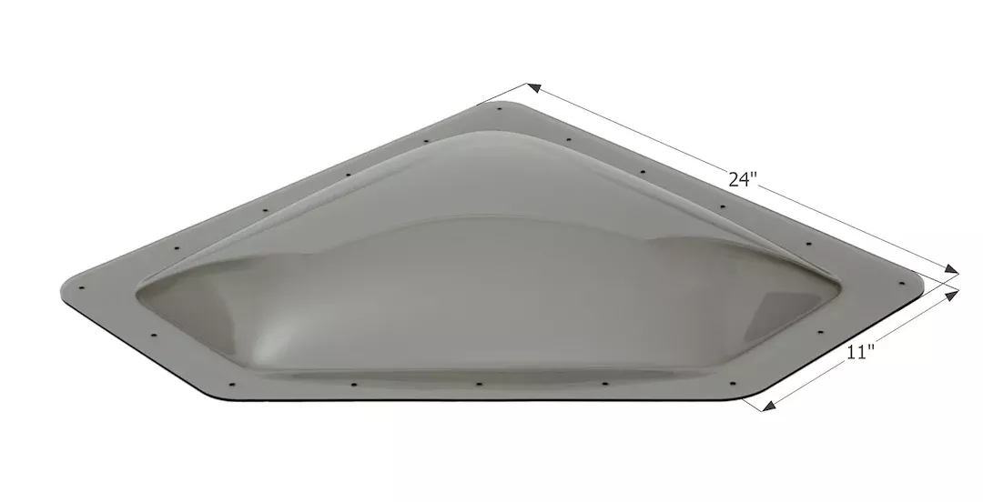Icon Skylight - 20 in x 8 in, Smoke – 12114