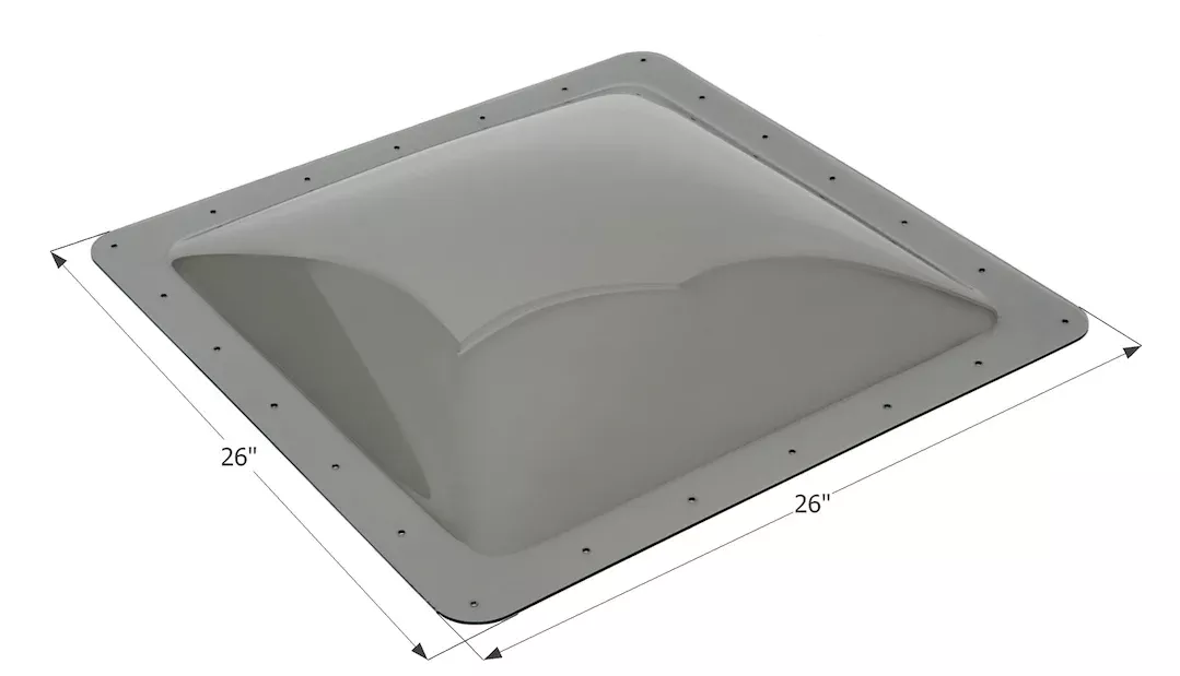 Icon Skylight - 22 in x 22 in, Smoke – 12121