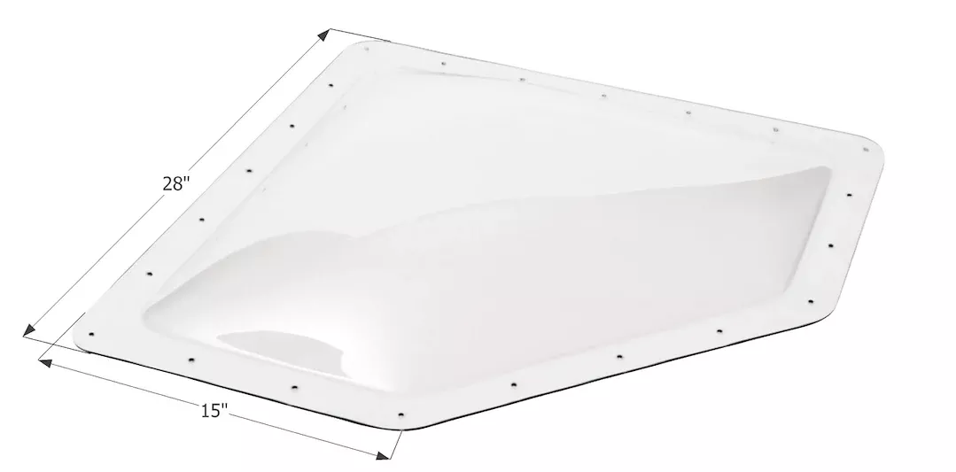 Icon Skylight - 24 in x 12 in, Clear – 01866
