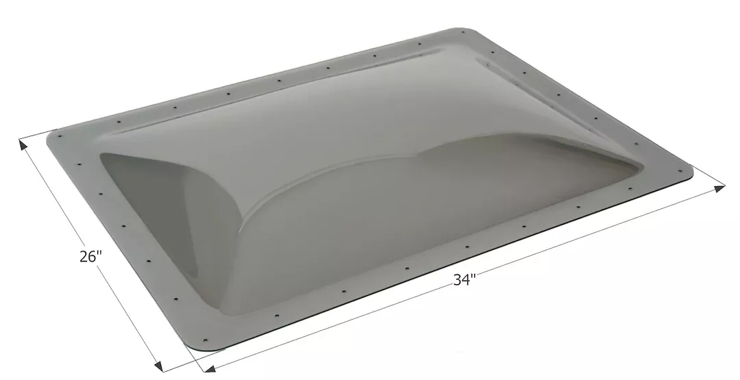 Icon Skylight - 30 in x 22 in, Smoke – 12122