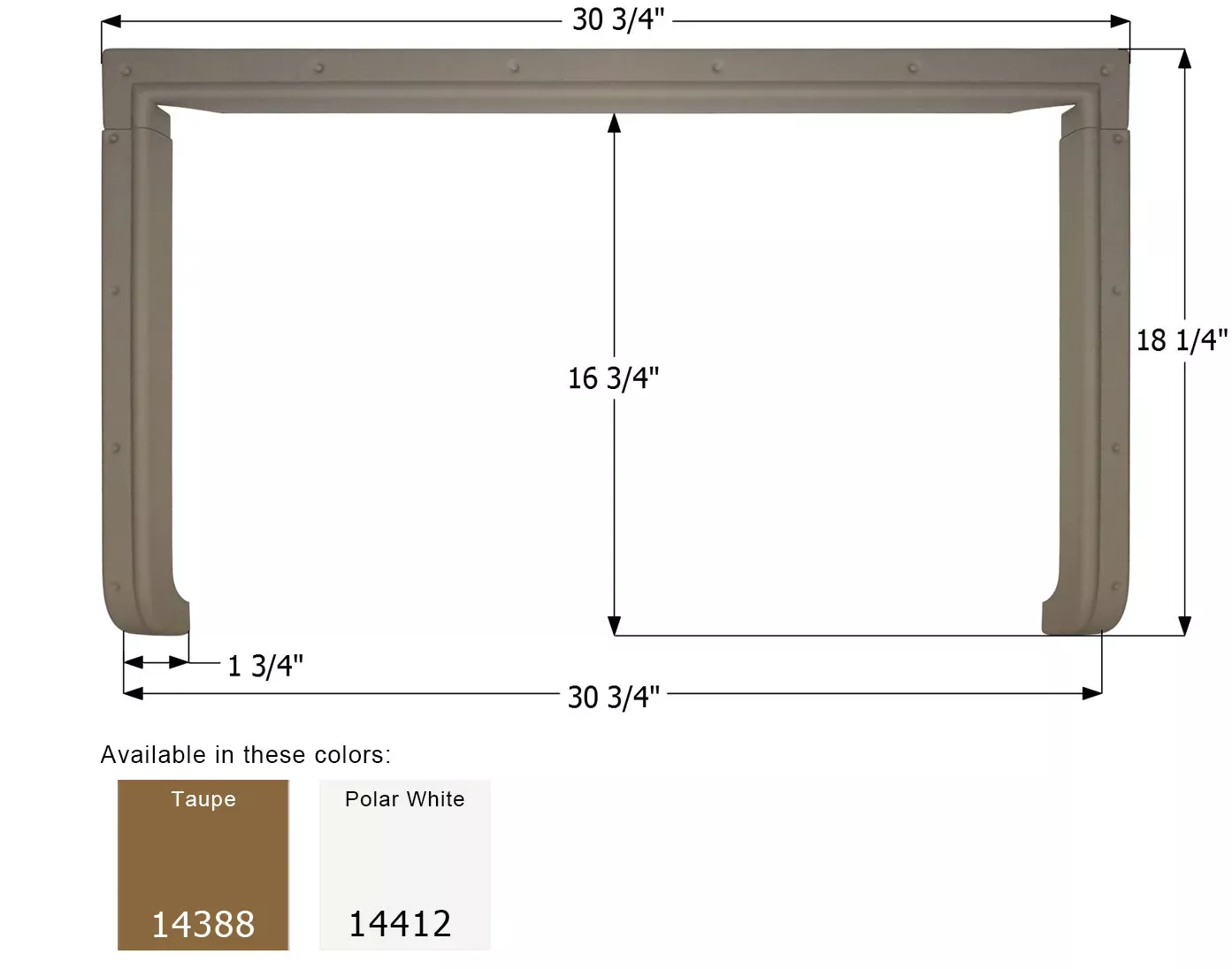 ICON – Step Trim, Sunnybrook 3 Piece, Taupe