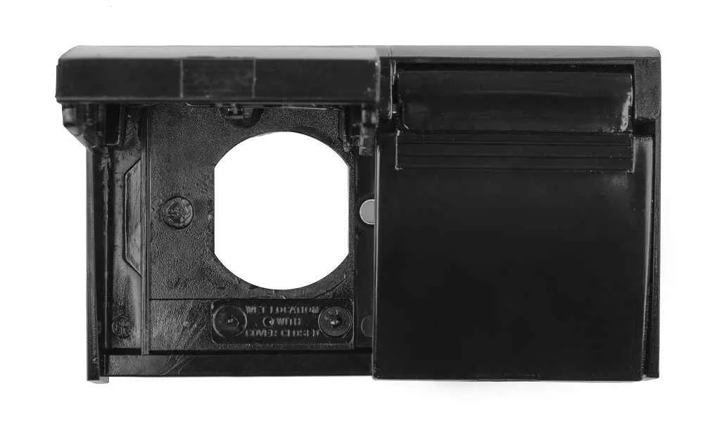 JR Products 05-12115 Receptacle Cover - Black
