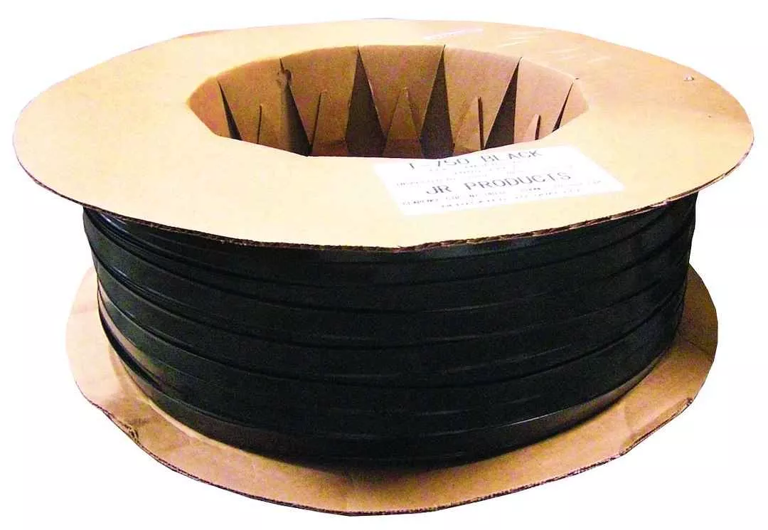 JR Products 10161 Vinyl Trim Insert - 1 in x 1000 ft, Black