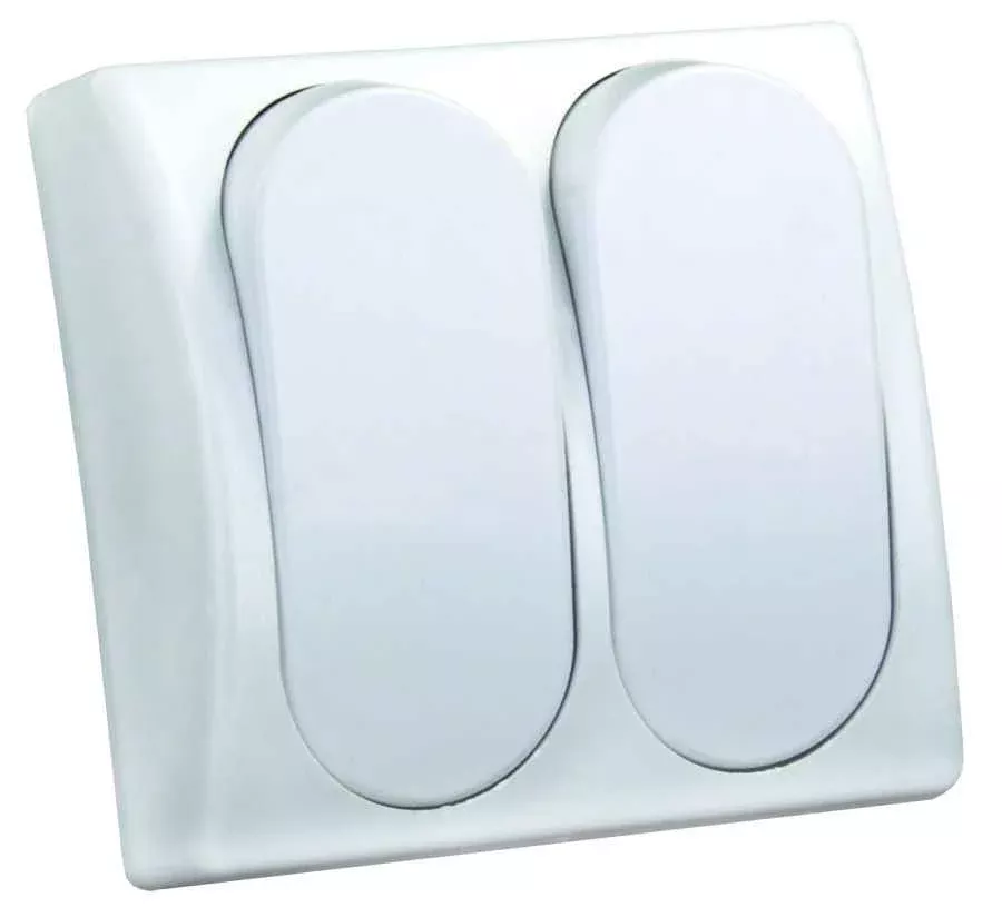 JR Products 13585 Rocker Switch - White