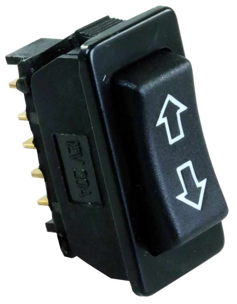 JR Products 13955 12V 20A Furniture Switch - Black