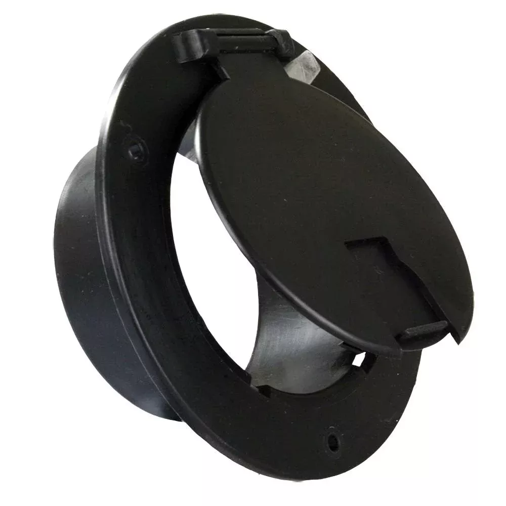 JR Products 541-B-3-A Electrical Cable Hatch - Black