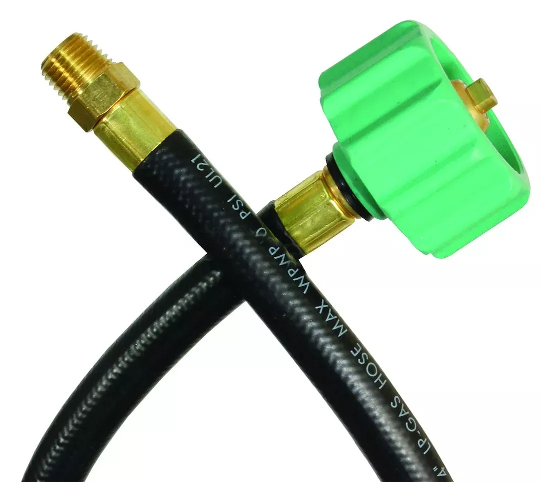 JR Products Propane Hose - 15 in, 1/4 in Diameter – 07-30855
