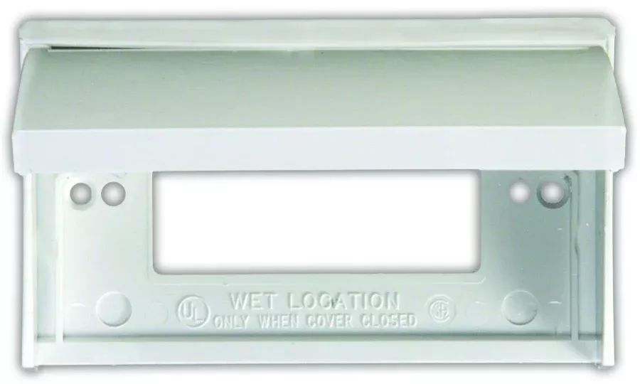 JR Products Receptacle Cover - Polar White – 47515