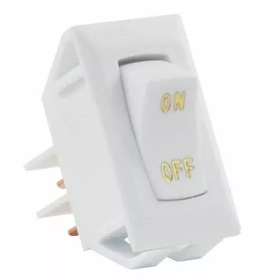 JR Products Single Switch - White – 12581-5