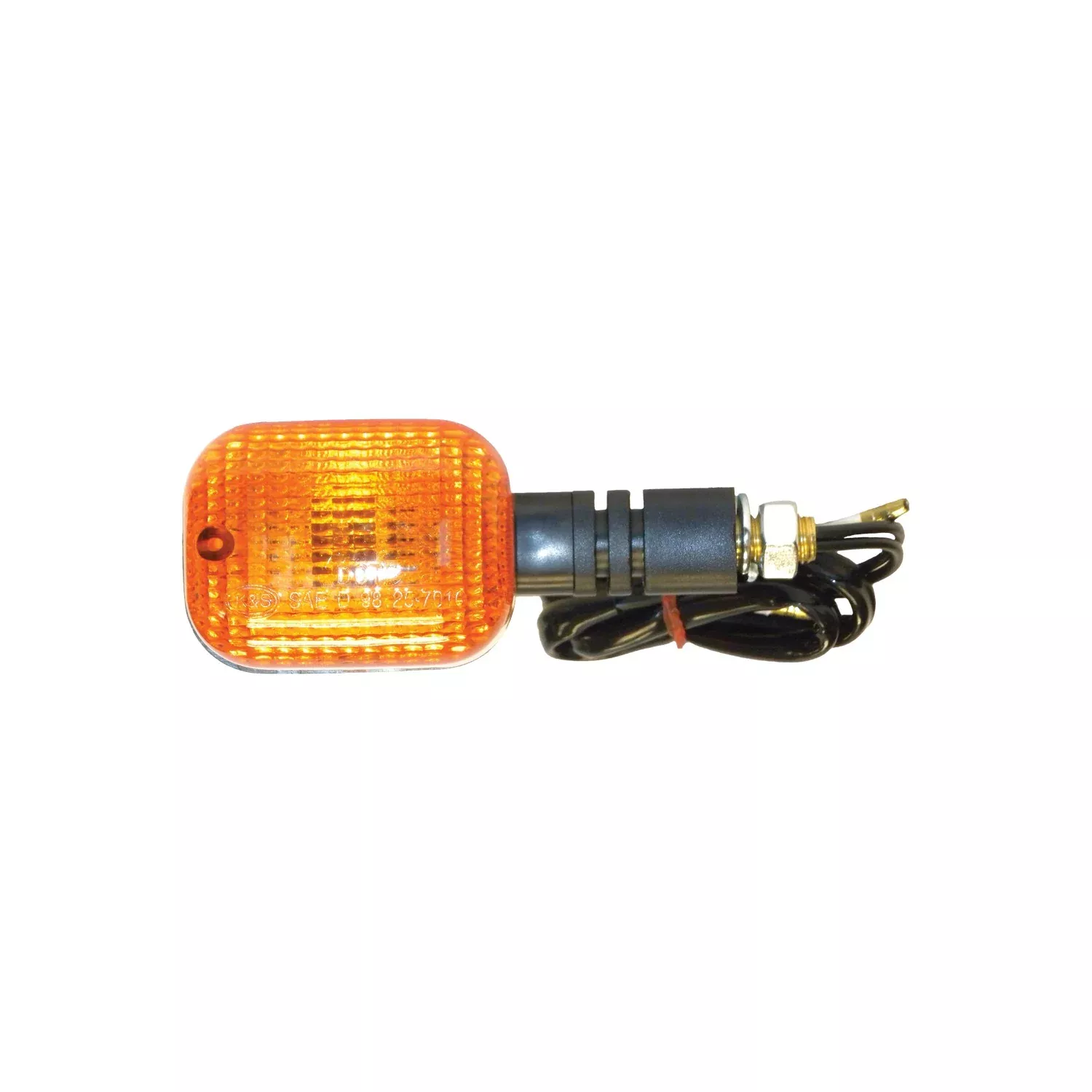 K&S UNIVERSAL SIGNAL LIGHTS BLACK W/AMBER LENS - 225-7000