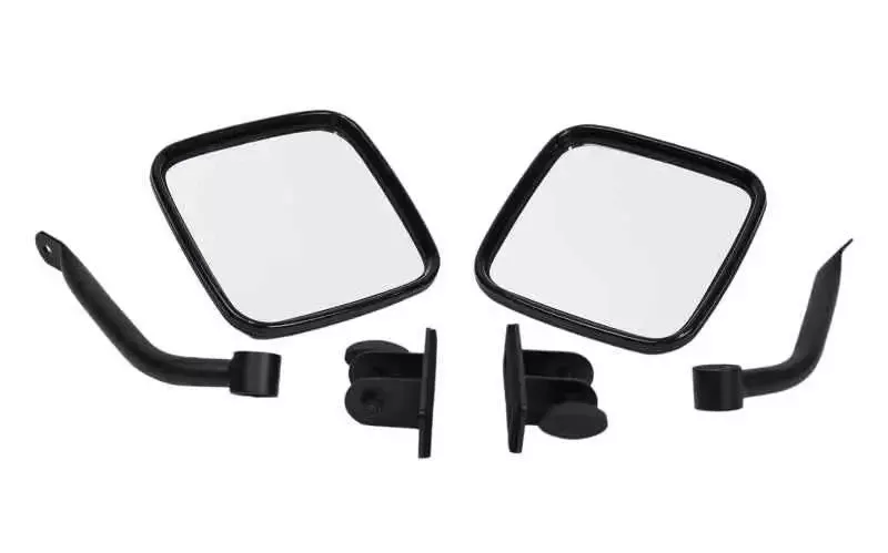 Kentrol 97-18 Jeep Wrangler TJ/JK E-Z Detach Mirrors Pair – Textured Black