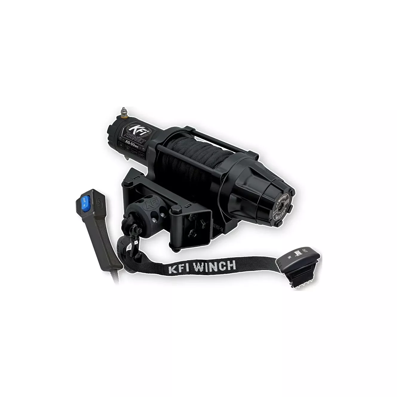 KFI 5000LB WIDE ASSAULT SERIES WINCH - 10-0213