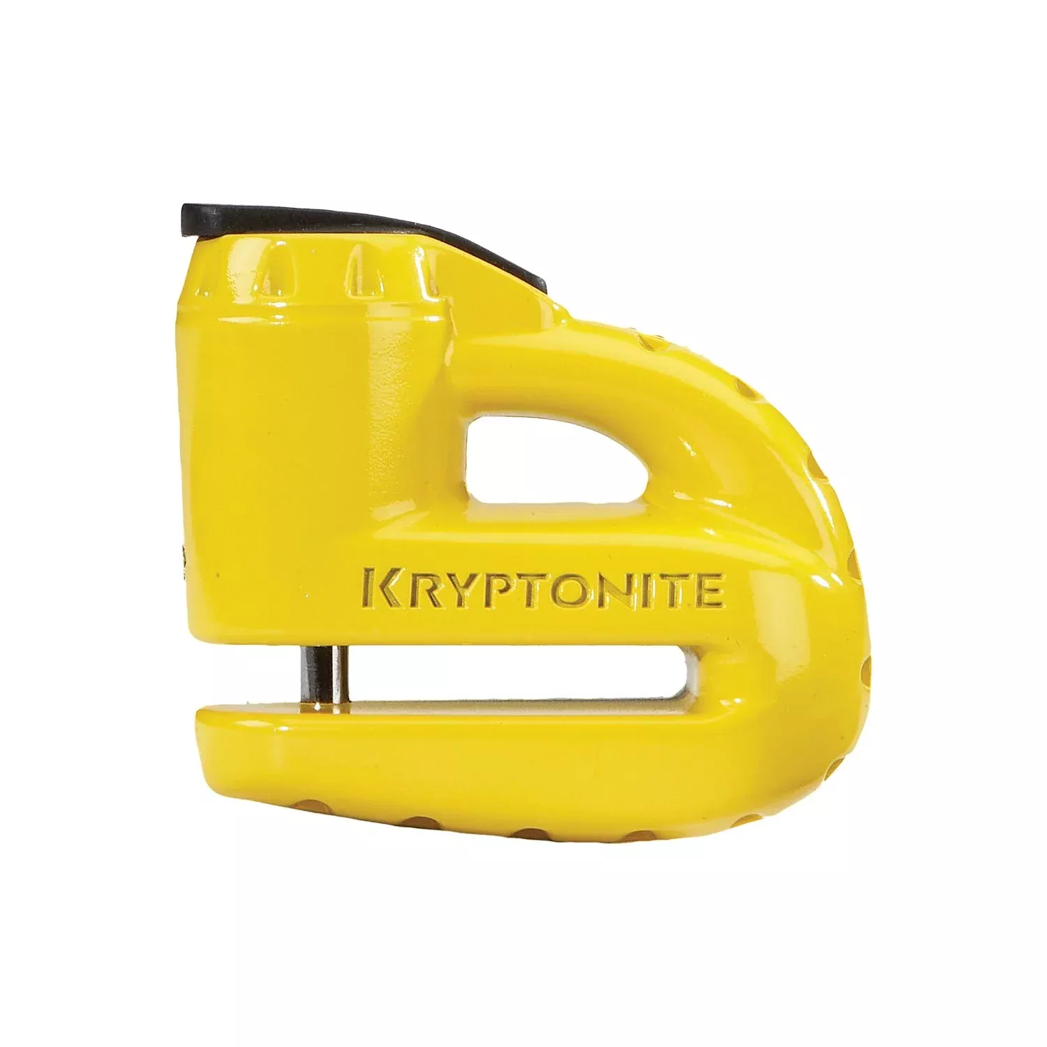 KRYPTONITE KRYPTO 5-S DISC LOCK W/REMINDER CABLE YELLOW - 57-9772