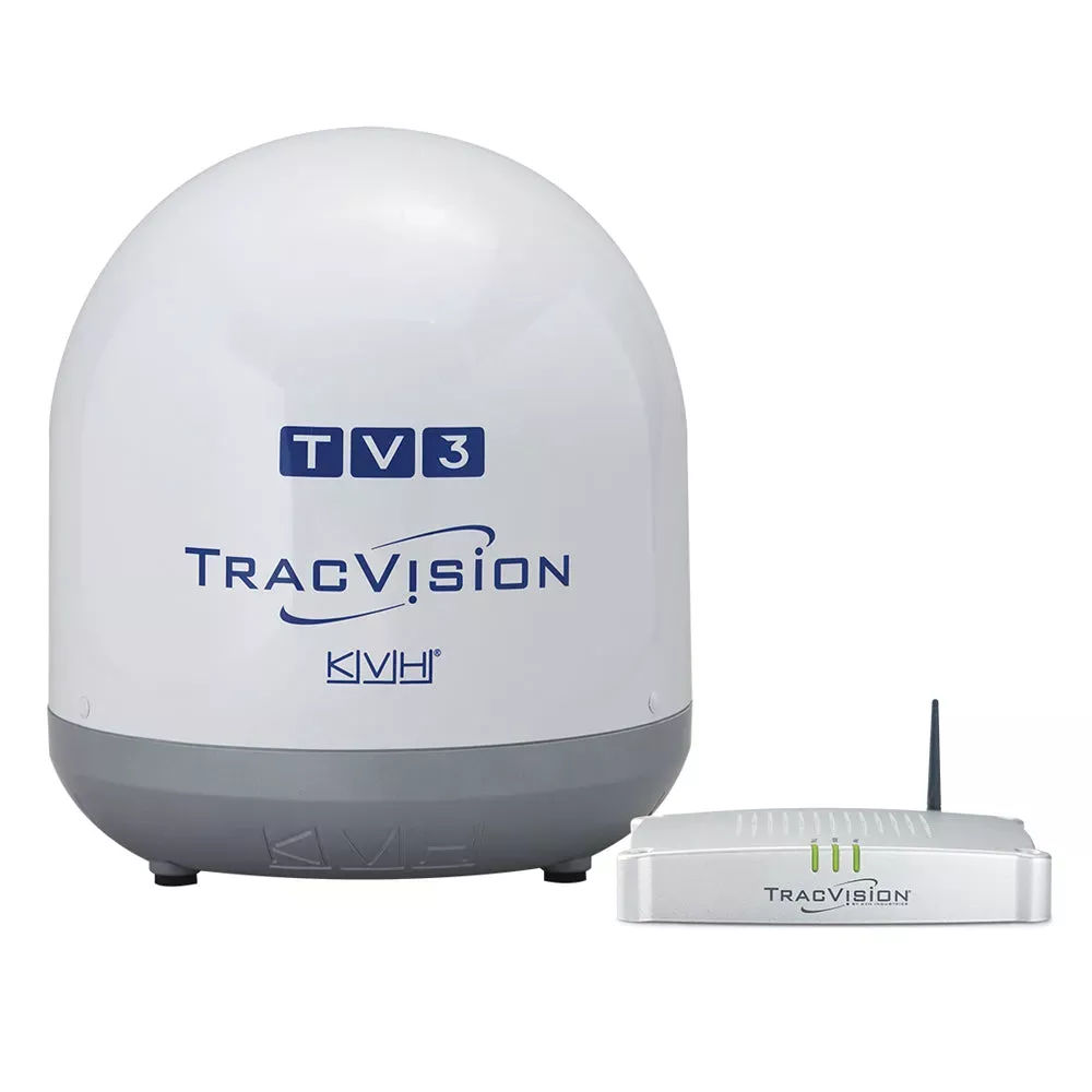 KVH TracVision TV3 w/IP-Enabled TV-Hub & Linear Universal Single-Output LNB 01-0368-02