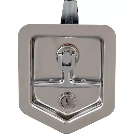 L8816 - 6-Inch Stainless Steel Single- Point T-Handle Latch with key cylinder, gasket and keys
