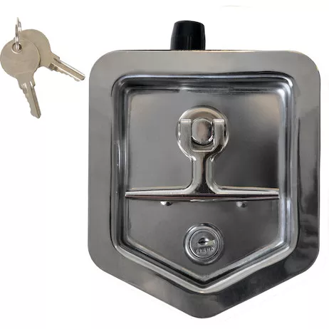 L8816R - Stainless Triple Point T-Handle Latch with Roller
