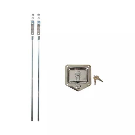 L8825 - Stainless Steel Flush Mount 2-Point T-handle latch kit