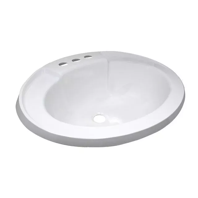 LaSalle Bristol 16305PWA Oval Lavatory/Bathroom Sink, White
