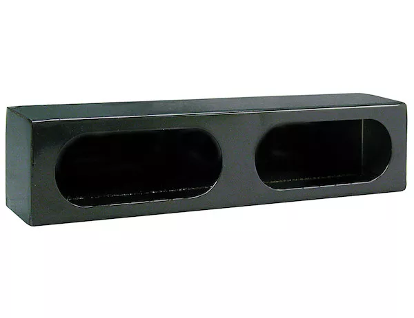 LB3163 - Dual Oval Light Box Black Powder Coated Steel