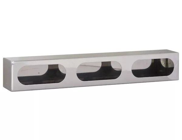 LB3253ALDT - Triple Oval Light Box Diamond Tread Aluminum