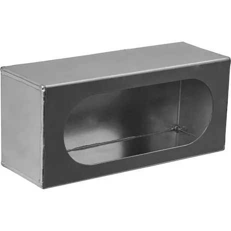 LB383ALSM - Single Oval Light Box Smooth Aluminum