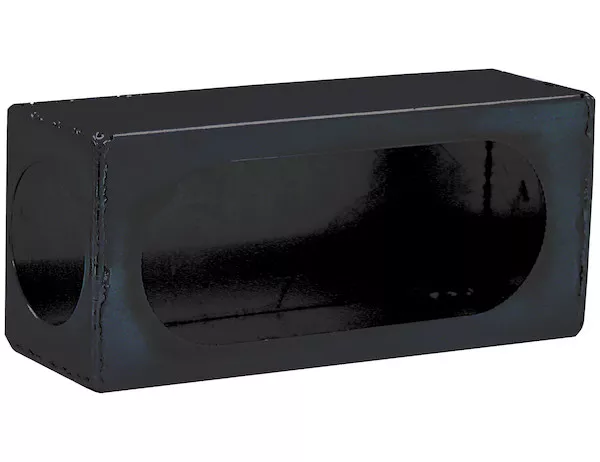 lb383sl - Single Oval Light Box Black Powder Coated Steel With Side Light
