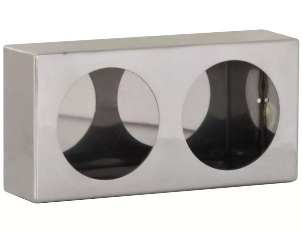 LB6123SST - Dual Round Light Box Stainless Steel