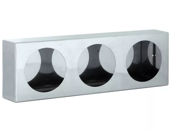 LB6183SST - Triple Round Light Box Stainless Steel