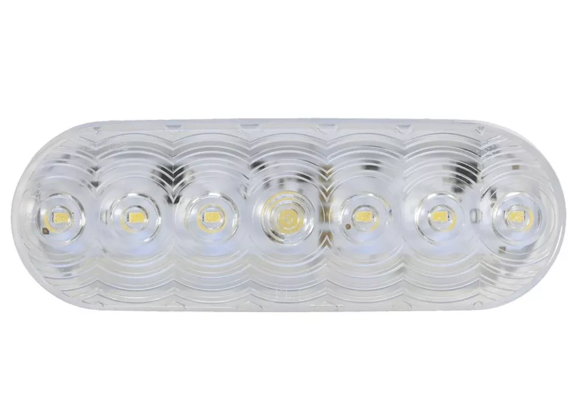 LED Oval Backup Light Clear