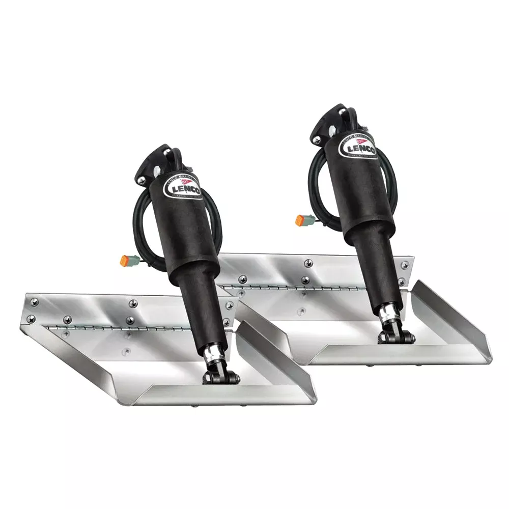 Lenco 12 ” x 12 ” Electro-Polished Edge Mount Trim Tab Kit