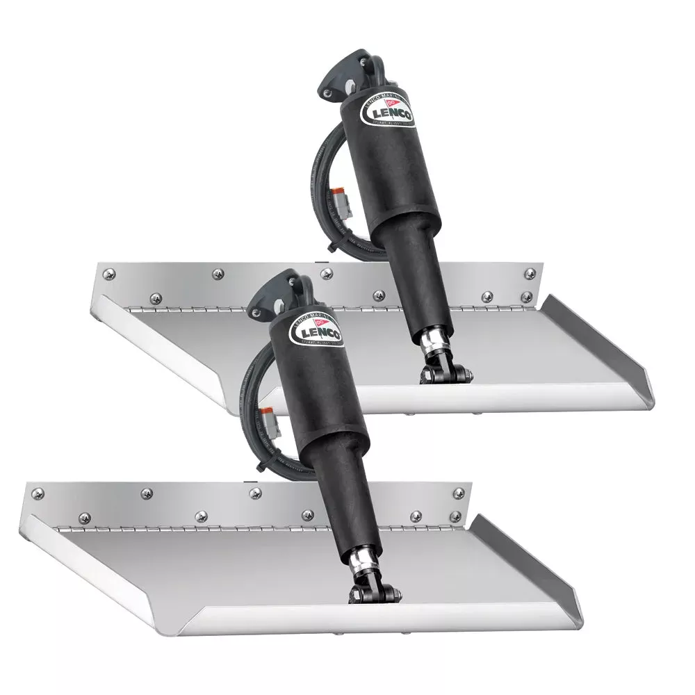 Lenco 12 ” x 18 ” Edge Mount Trim Tab Kit w/o Switch Kit 12V