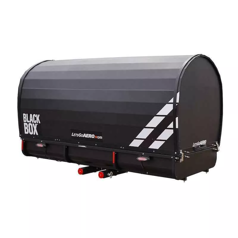 Lets Go Aero H01502 Black Box Hitch Cargo Carrier with Enclosed Storage