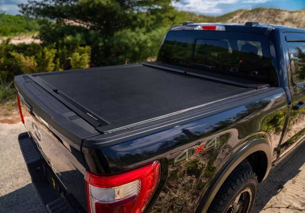 LG495M - M-Series Locking Retractable Truck Bed Cover for 2020-2025 Jeep Gladiator with Trail Rail System, 5 Ft. Bed - 2020-2025 Jeep Gladiator and more