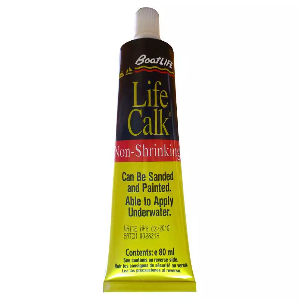 Life-Calk Sealant Tube - Non-Shrinking - 2.8 FL. Oz - White